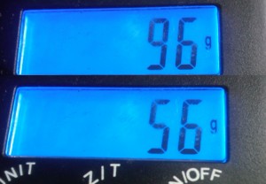 Almost a serving difference.